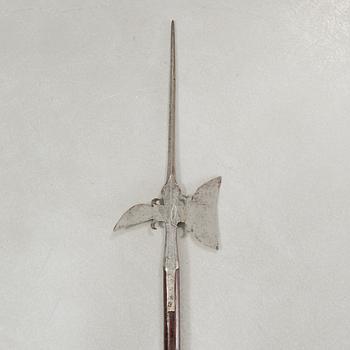 A halberd, probably 17th century.