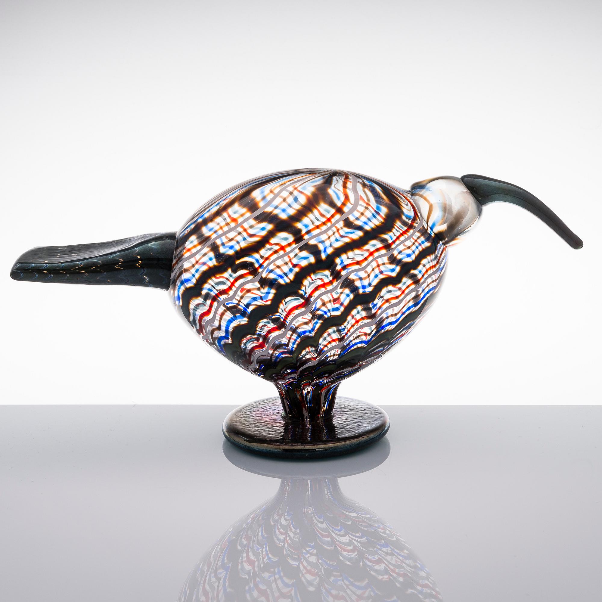 OIVA TOIKKA, FÅGEL, "Willow curlew", signerad O. Toikka Nuutajärvi numrerad 93/2000.