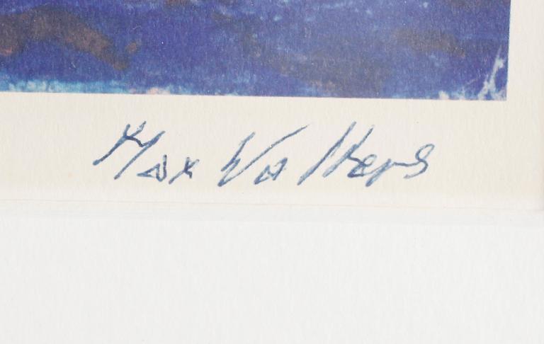 MAX WALTER SVANBERG, färglitografi, signerad, numrerad VIII/XX.