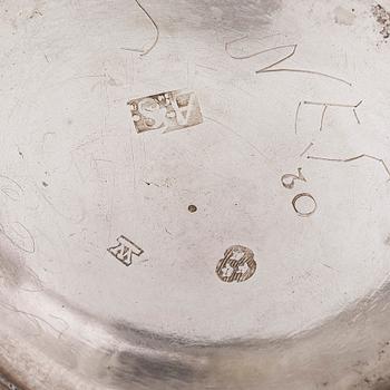 A late 18th-century silver beaker, maker's mark of Abraham Sundström, Västerås, Sweden 1796.