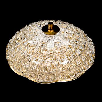 A 1970's roof lamp probably by Carl Fagerlund for Orrefors.
