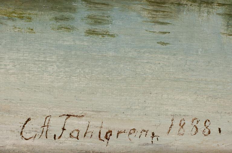 CARL AUGUST FAHLGREN, olja på duk, signerad o daterad 1888.