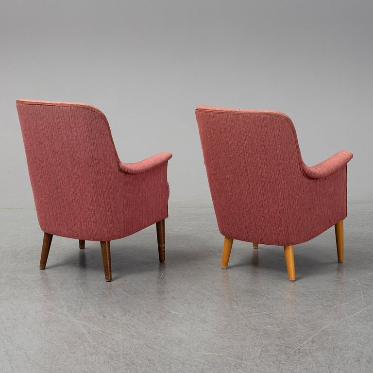 CARL MALMSTEN, a pair of 'Husmor' easy chairs.