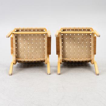 Alvar Aalto, karmstolar, ett par, modell 45, Artek, Finland.