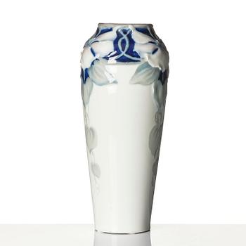 Nils Emil Lundström, an Art Nouveau porcelain vase, Rörstrand, ca 1900.