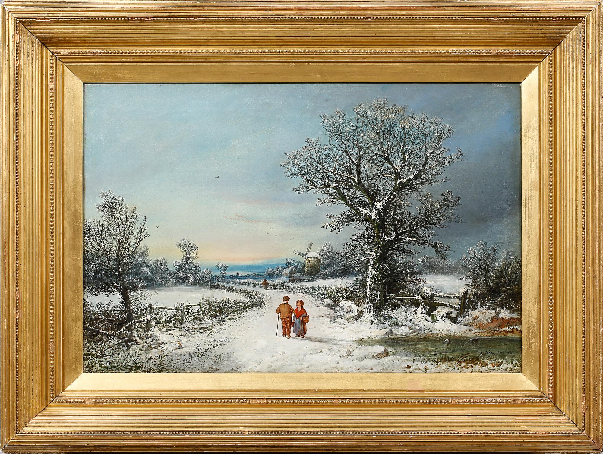 JOSEPH MAGNUS STÄCK, olja på duk, signerad.