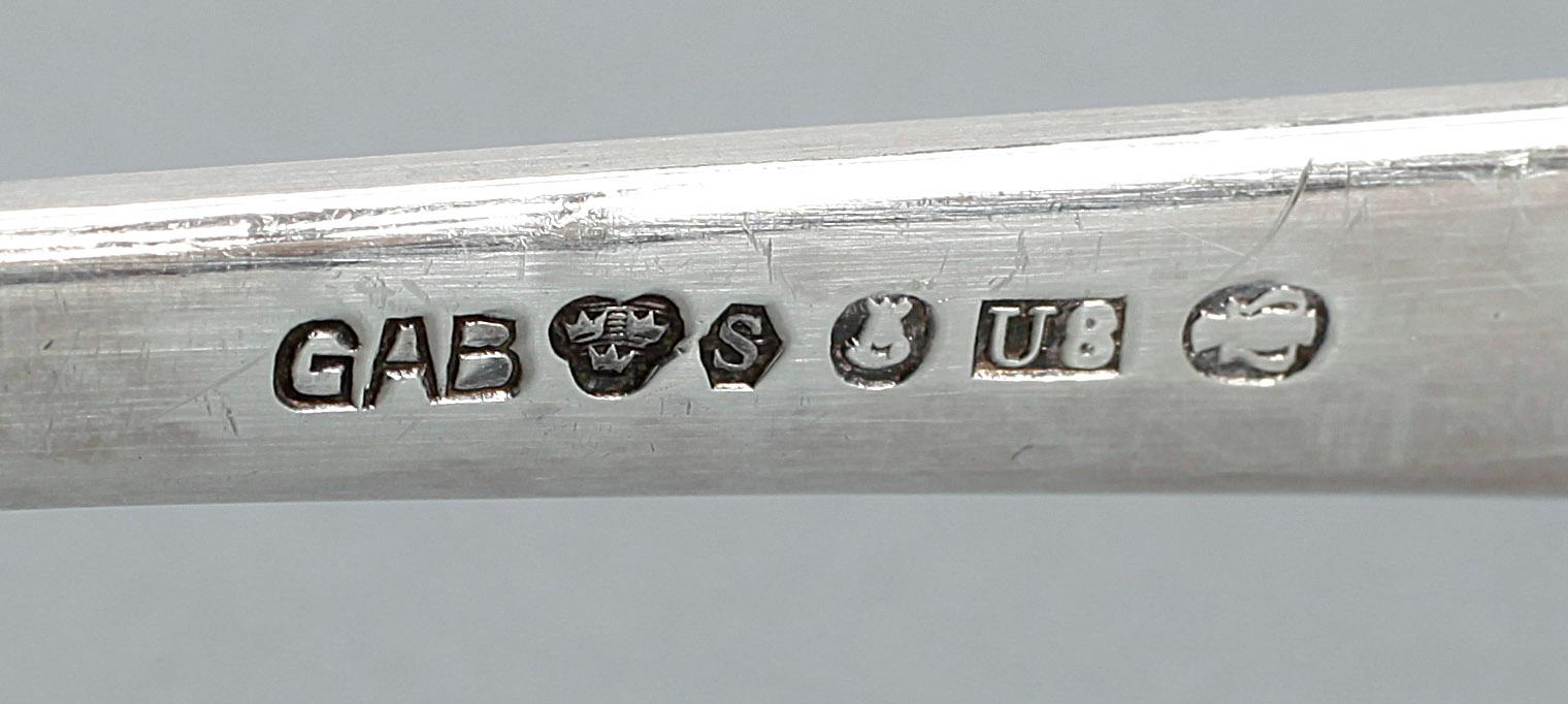 BESTICKSERVISDELAR, 72 delar, GAB, Stockholm, bl.a. 1948. Vikt ca 2435 gram.