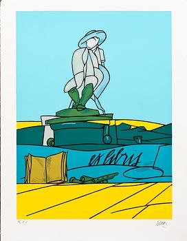 VALERIO ADAMI, färglitografi, sign och numr 35/50.