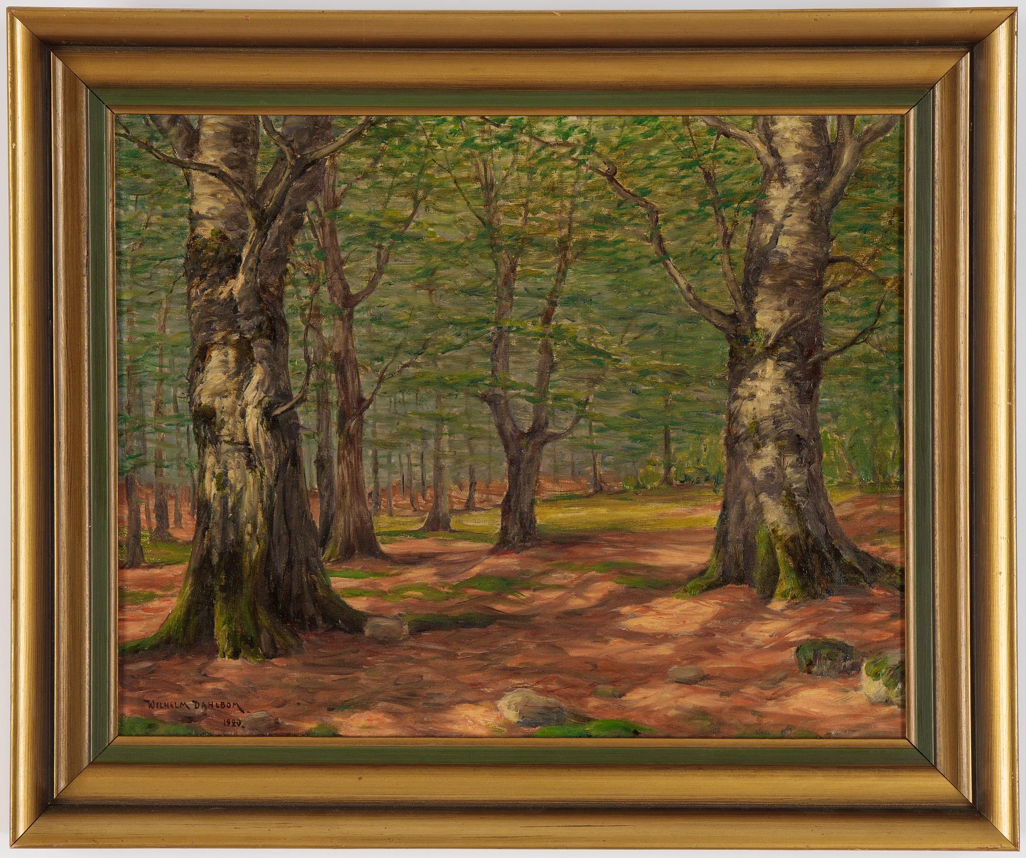 Wilhelm Dahlbom, oil on canvas, signed and dated 1920.