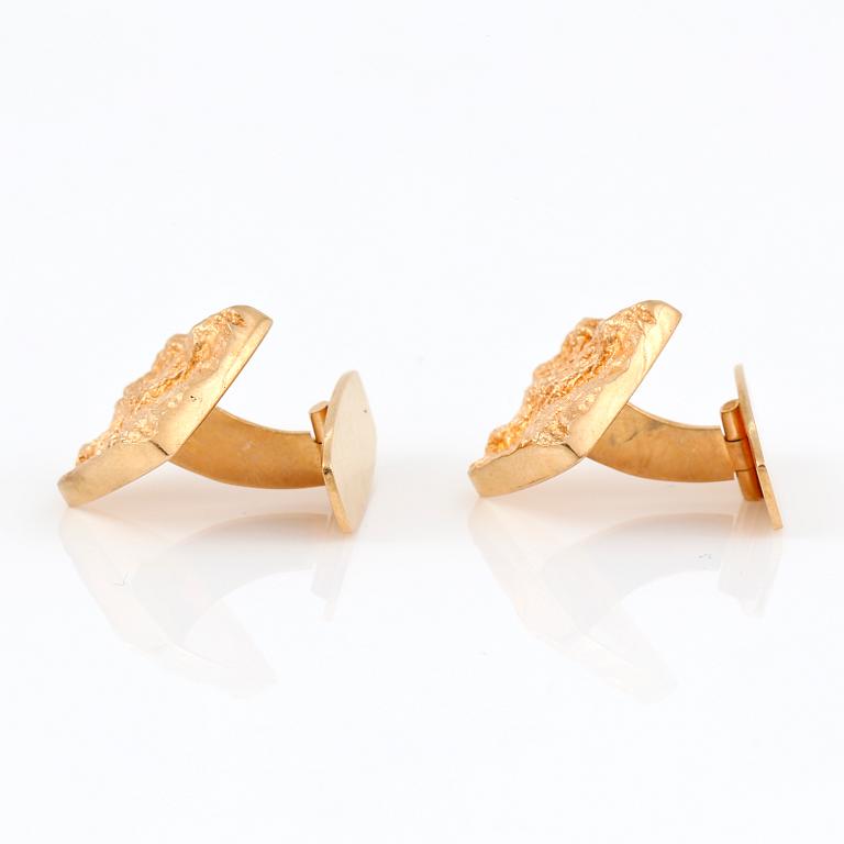 MANSCHETTKNAPPAR, ett par, 18K guld, Alton, Falköping, 1968. Vikt ca 13g.
