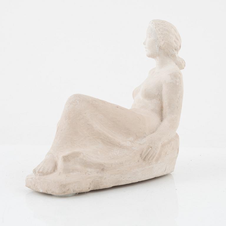 David Wretling, skulptur, osignerad, bemålad gips.