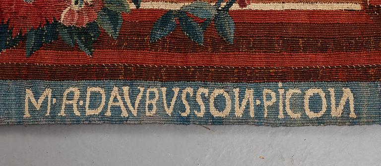 A TAPESTRY, tapestry weave, ca 271 x 500,5 cm, Aubusson, France 18th century, after Oudry.