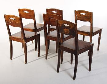 STOLAR, 6 st samt BORD. Stockholms Bryggeri AB.
