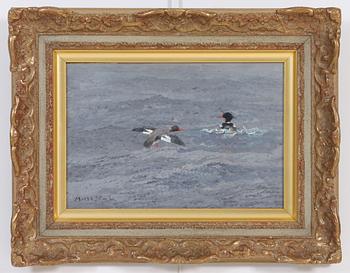 MOSSE STOOPENDAAL, olja på pannå, sign.