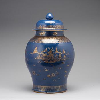 PRAKTURNA med LOCK, porslin. Qingdynastin, Qianlong (1736-95).