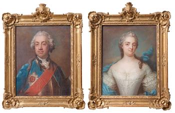 433. Gustaf Lundberg, Carl-Gustaf von Liewen (1722-1770) and his wife Ulrica Eleonora Ribbing (1723-1787).