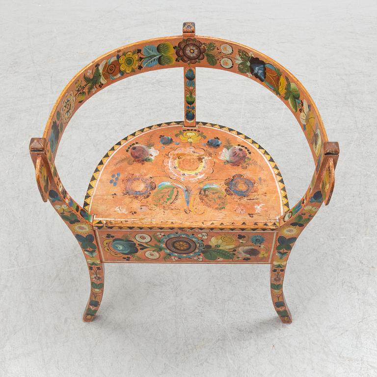 ARMCHAIR, possibly Norway, ca 1900.