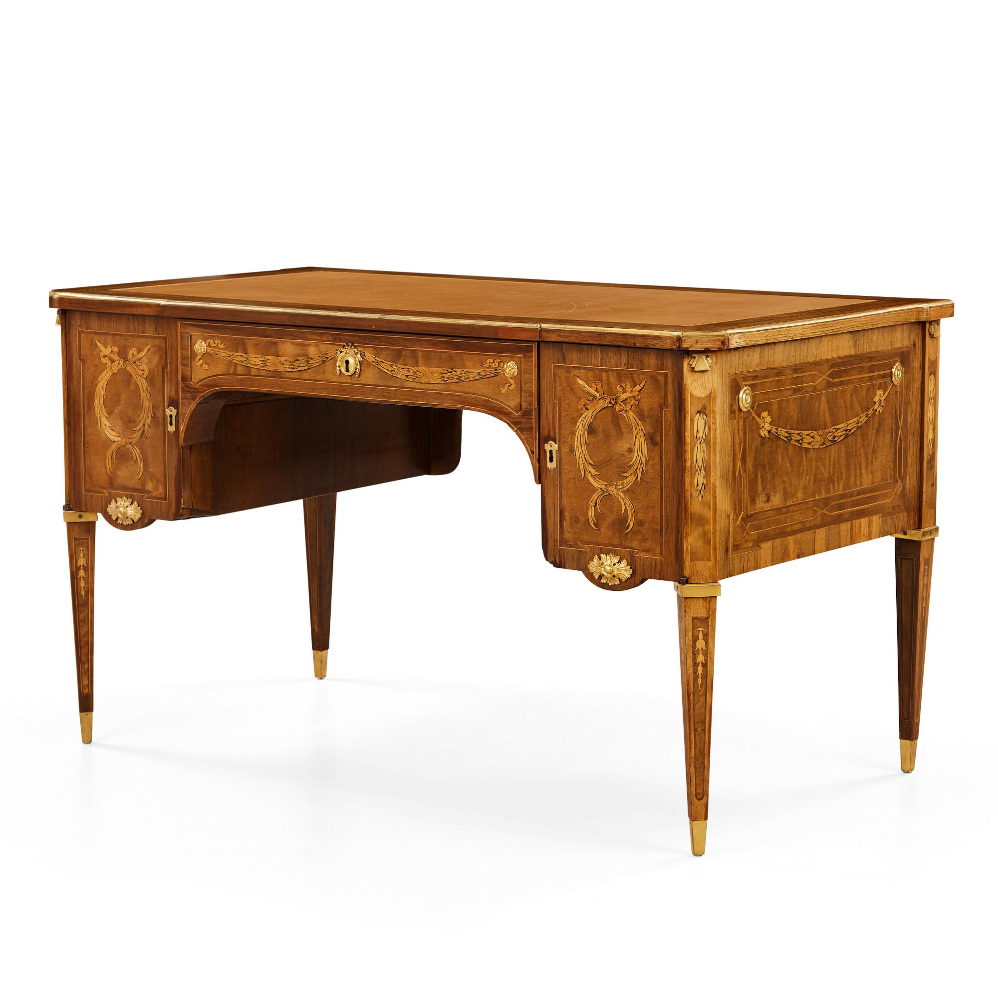 SKRIVBORD, av Georg Haupt (mästare i Stockholm 1770-1784), ej signerat. Gustavianskt.