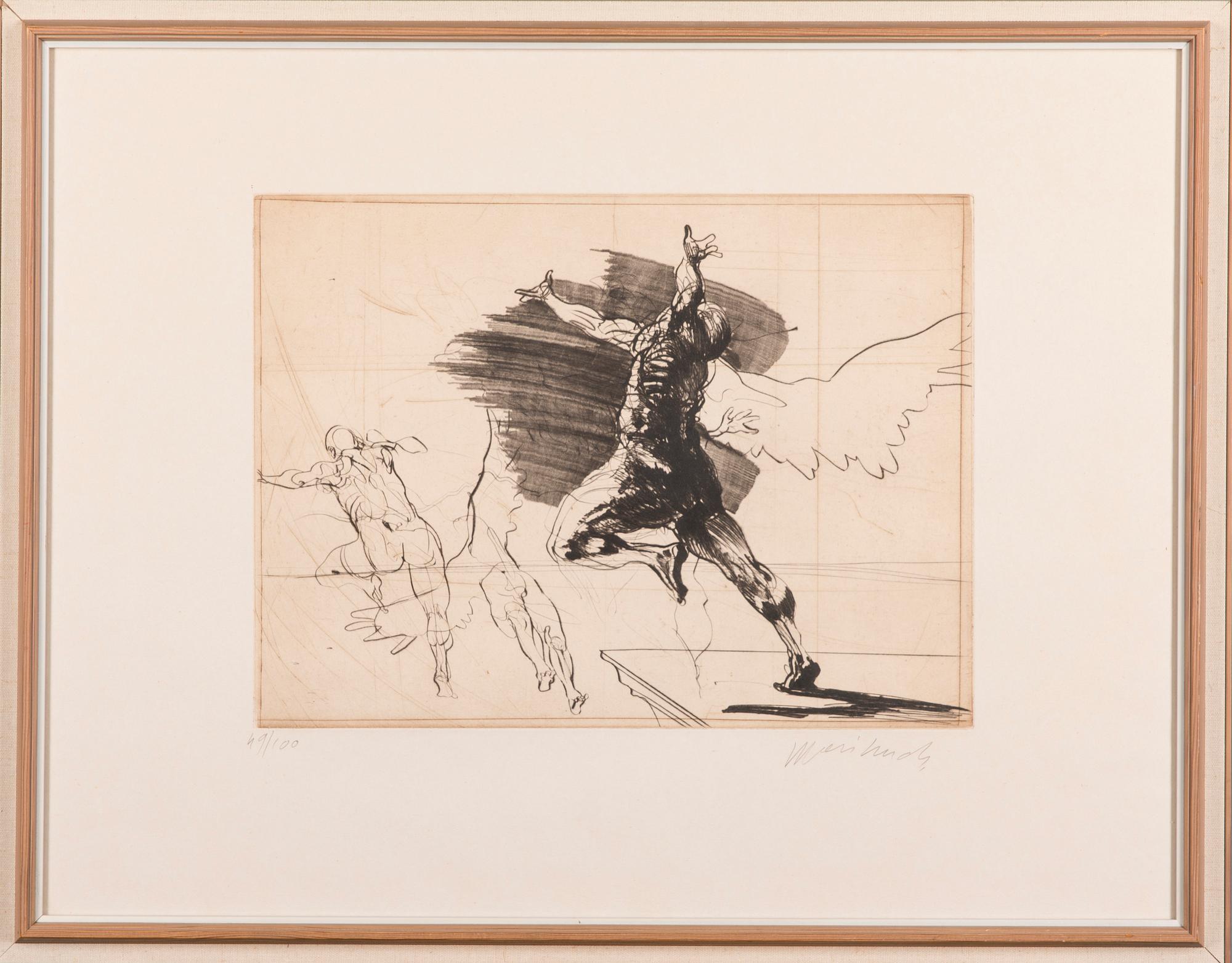 CLAUDE WEISBUCH, etsning, signerad och numrerad 49/100.