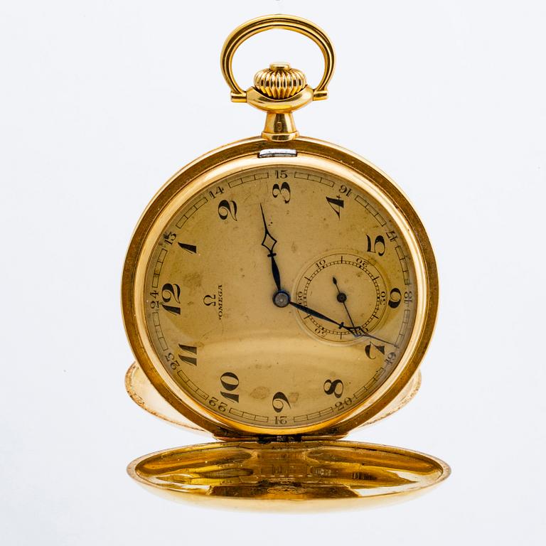 OMEGA, pocket watch hunter, 50 mm.