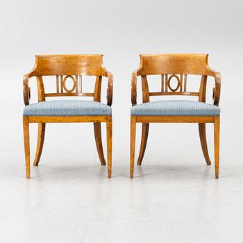 Pair of armchairs, Late Empire, mid-19th century.