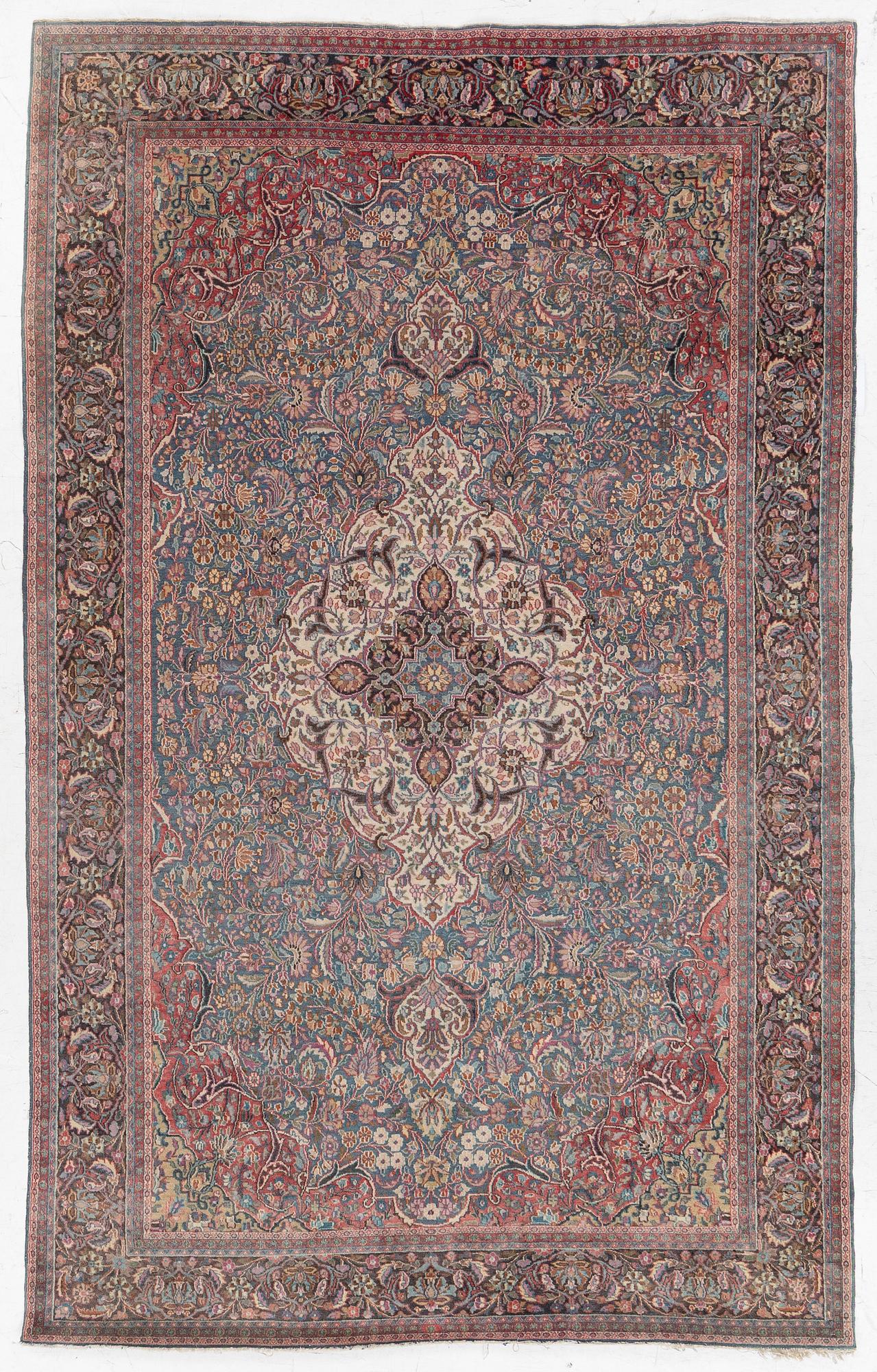 A semi-antique Khorasan rug, east Persia, c. 242 x 140 cm.