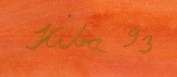 KIBA LUMBERG, mixed media, signed and dated -93.