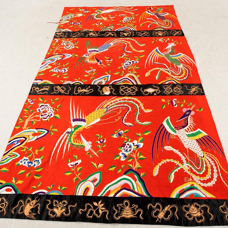 Wall hanging, China, first half of the 20th century, 320x180 cm.