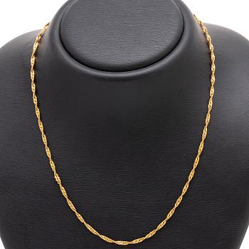 Goldchain 18K, 9,2 g, approx 62 cm.