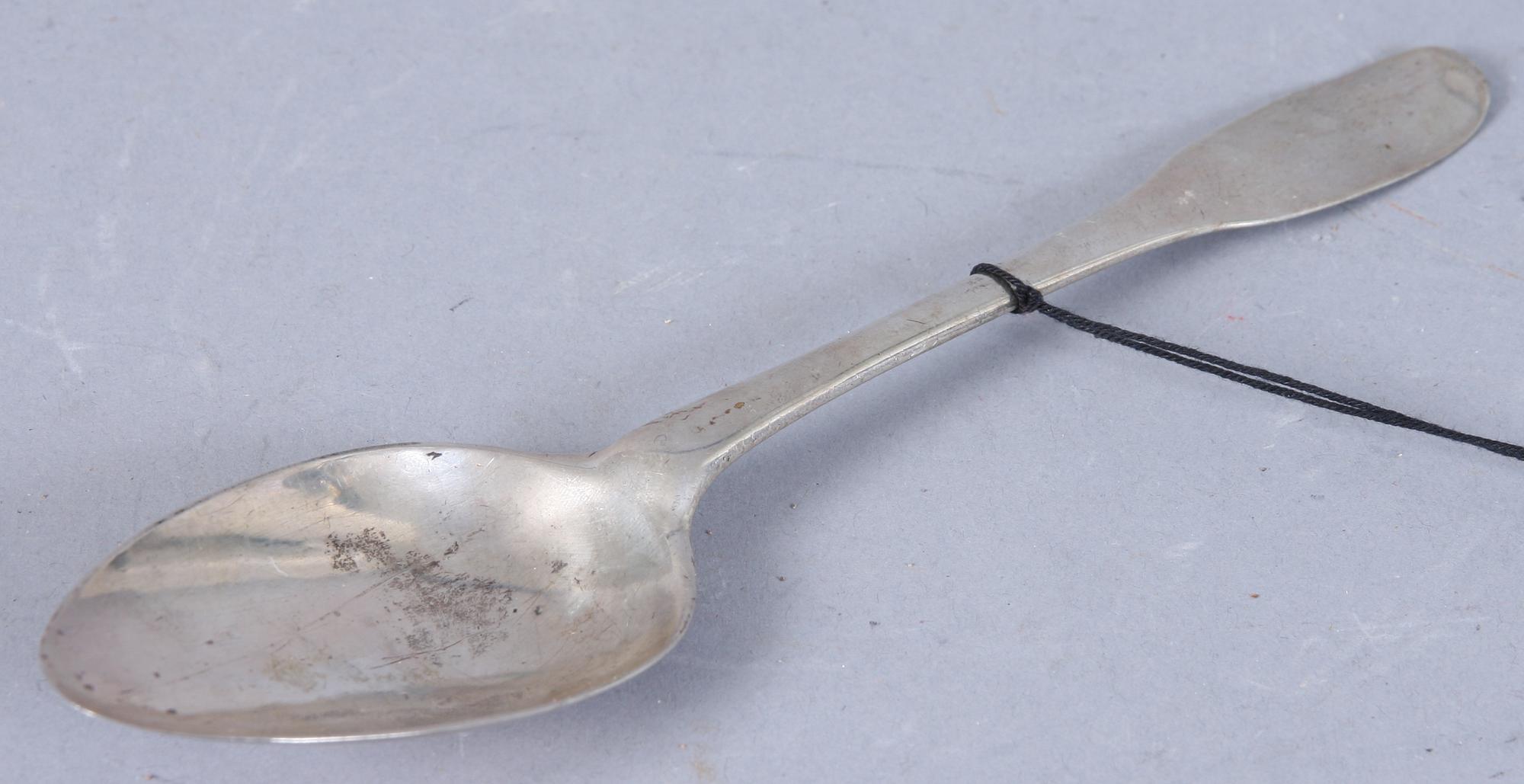 SKED, silver, Gustaf Stafhell d. ä, 1714-1755, otydl årsstämpel. 50 gram.