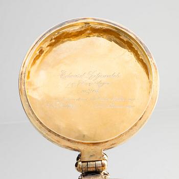 A Swedish  17th century parcel-gilt silver tankard, mark of Johan Ståhle, (Stockholm, active 1677-1687 (1694)).
