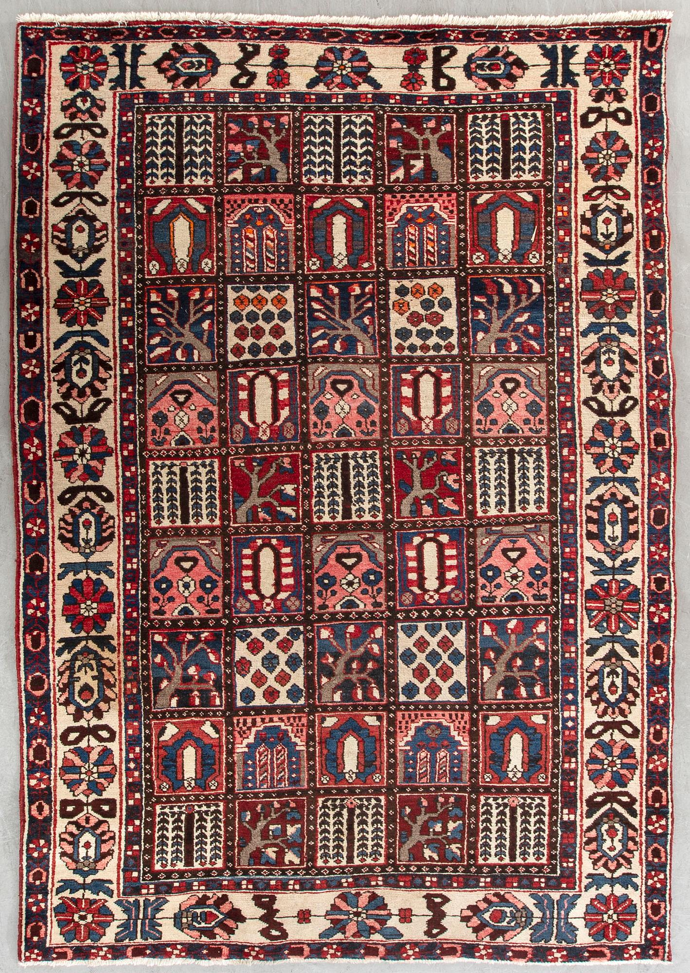 An old Bachtiari carpet ca 300 x 162 cm.