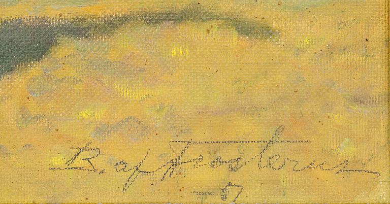 OKÄND KONSTNÄR, olja på pannå, bär sign o dat -57.