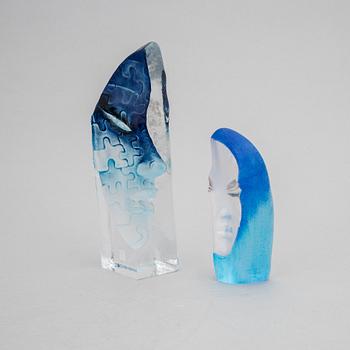 Mats Jonasson, glasskulpturer, 2st, Målerås Glasbruk.