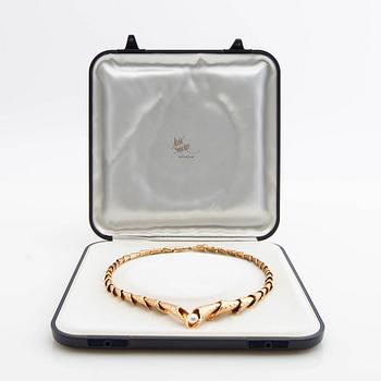 Necklace, 18K gold and pearl.
