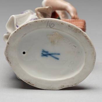 FIGURIN, porslin. Meissen, 1900-tal.