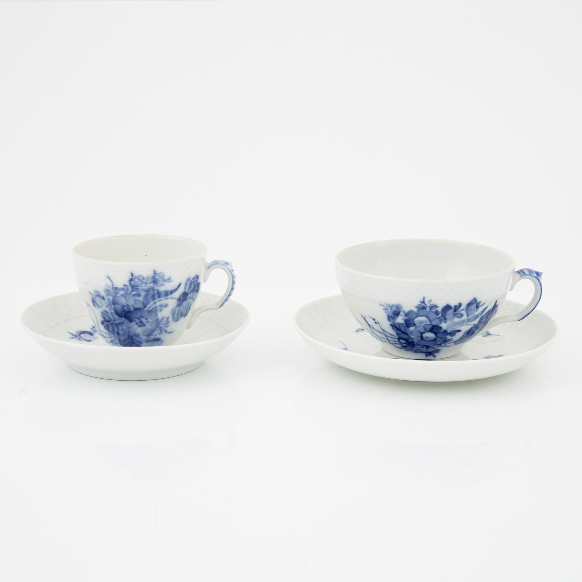A xx-piece porcelain service, 'Blur flower', Royal Copenhagen, Denmark.