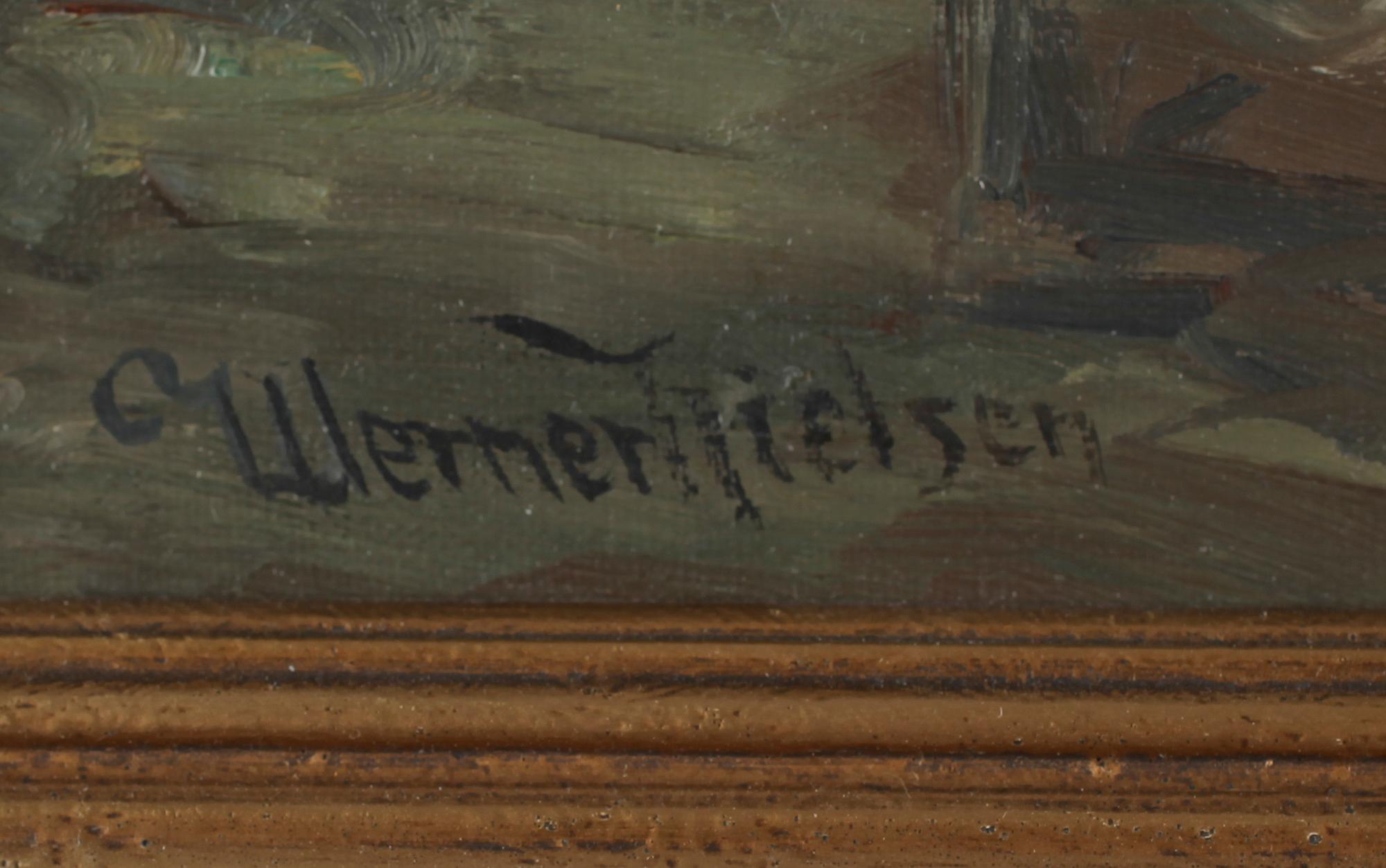 WERNER NIELSEN, olja på duk, signerad.
