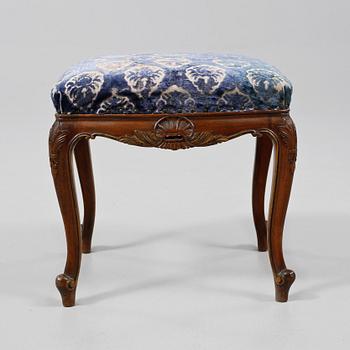 TABURETT, rokokostil, 1900-tal.
