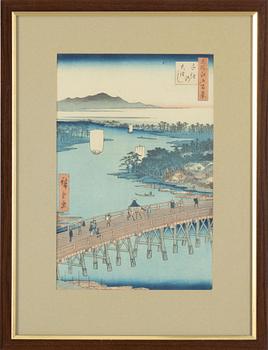 Ando Utagawa Hiroshige,  after, woodblock print in colours, first part of the 20th Century.