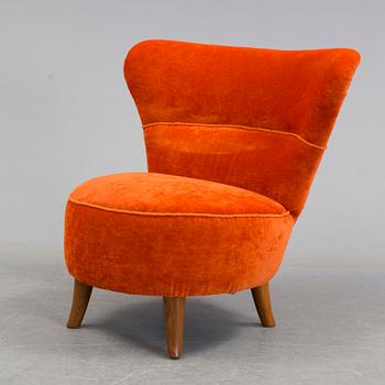 A mid 20th century easy chair probably by Oscar Bernström, Åseda Möbelfabrik.