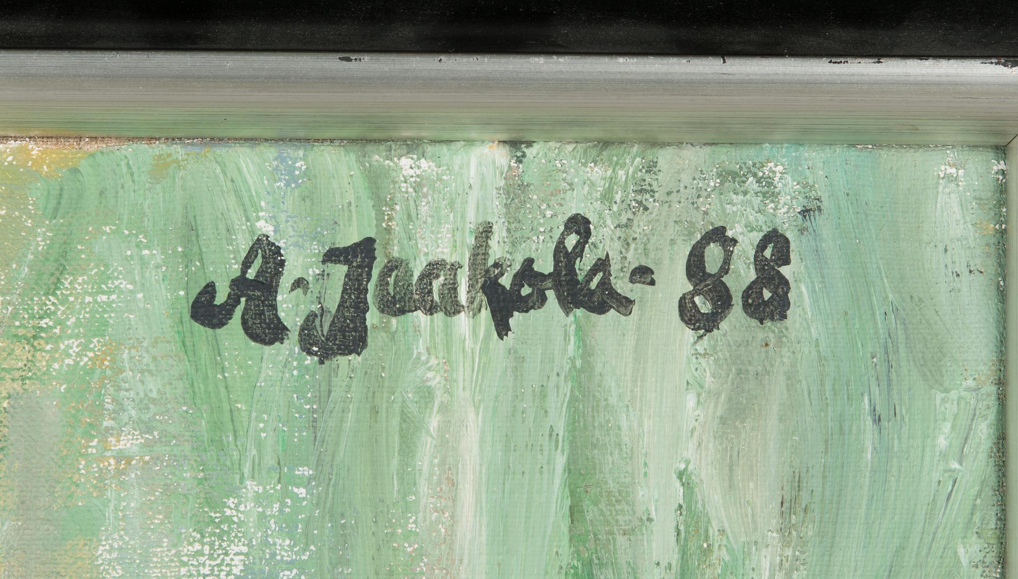 Alpo Jaakola, akryl på duk, signerad och daterad -88.