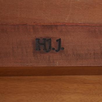 Hjalmar Jackson, A Hjalmar Jackson ebony and pearwood desk/library table, Stockholm ca 1934.