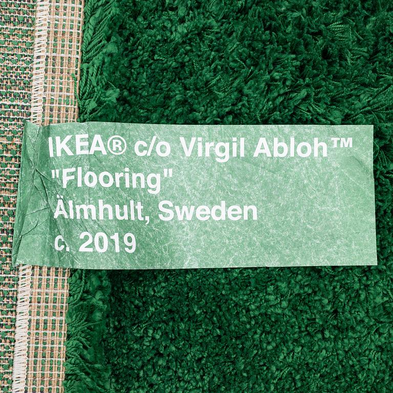 Virgil Abloh, matta, "Wet Grass", Ikea, ca 195 x 133 cm.