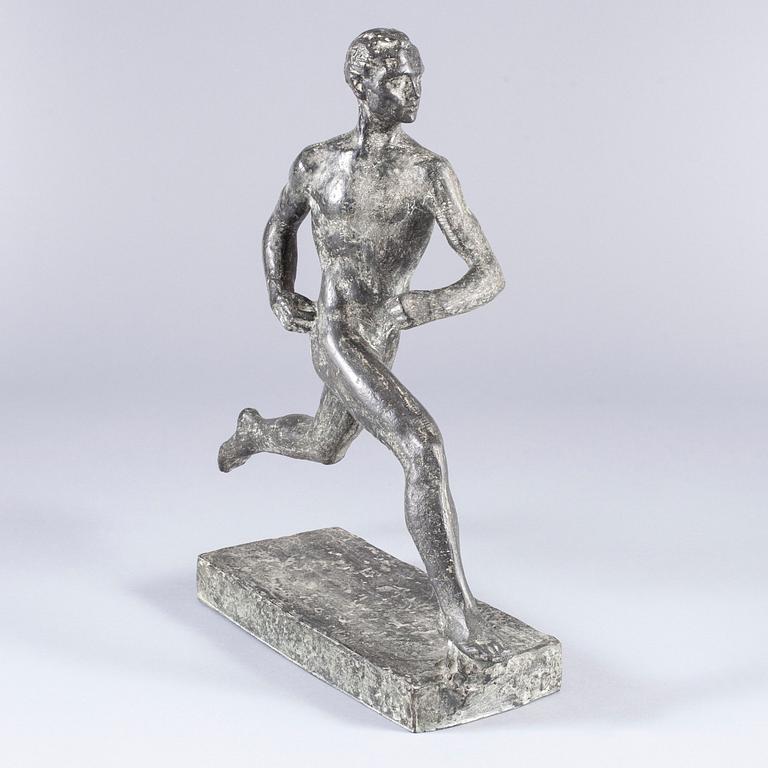 PATSAS, "Paavo Nurmi", patinerad metall. 1950-tal.