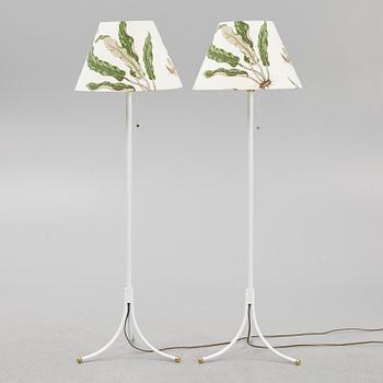 Josef Frank, a air of model 2326 floor lamps, Firma Svenskt Tenn, Sweden.