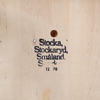 Stolar 4 st, Stocka, Stockaryd, daterade 1978.