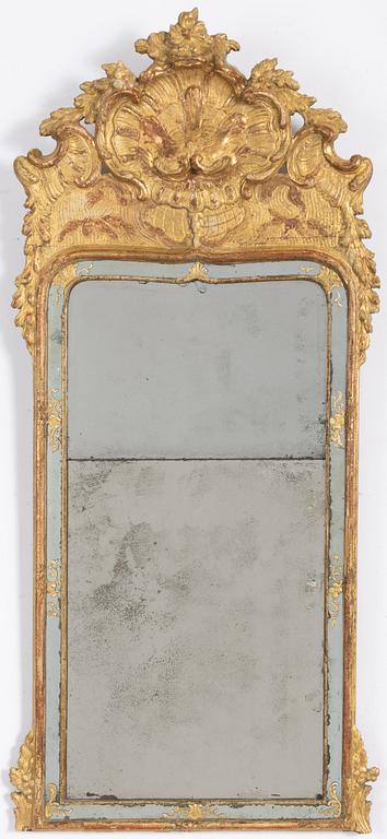 A rococo mirror, second part of the 18th Century.