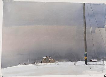 815. Lars Lerin, "Gimsøy, Lofoten".