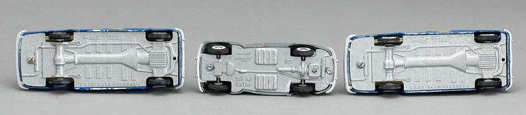 PARTI LEKSAKER, 3 st, Tekno Danmark. 1950/60- tal.